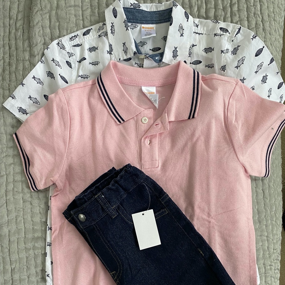 Gymboree Shirts and Izod Jeans